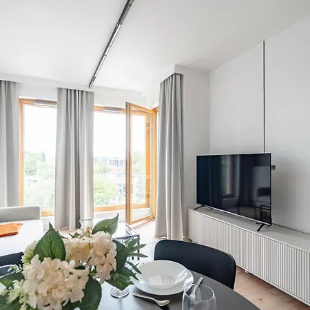 Apartman Portowa M2- Vistula River Nearby, Parking, Balcony Krakkó